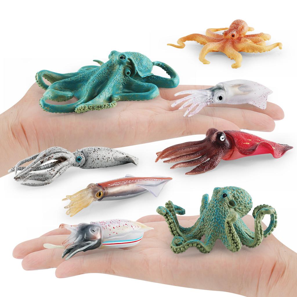 Simulation Marine Animal Squid Model Arrow Stone Octopus Octopus Squid Submarine Creature Decorative Ornament