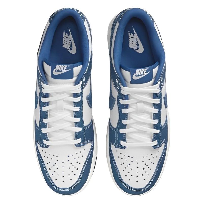 Nike Dunk Low Industrial Blue Sashiko Skate Shoes Sneakers DV0834-101