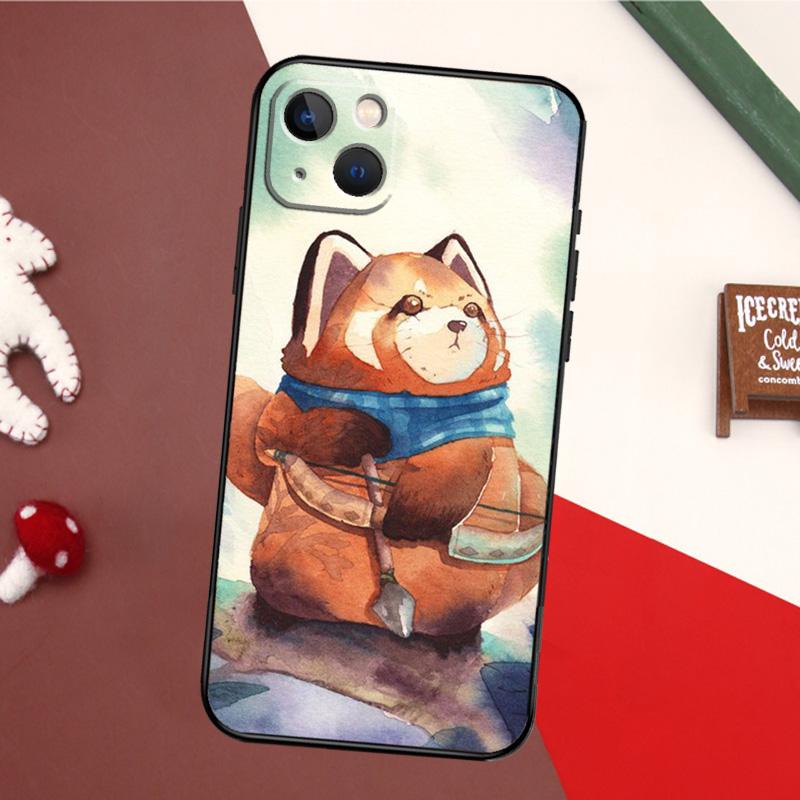 Red Panda Phone Case For iPhone 16 15 14 13 12 Mini 11 Pro Max X XR XS Plus Bumper Back Cover