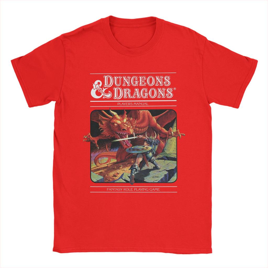 2026 Men TShirts Dungeon Dragon DnD Funny 100 Cotton Tees Short Sleeve T Shirt Round Collar Clothes Gift Idea
