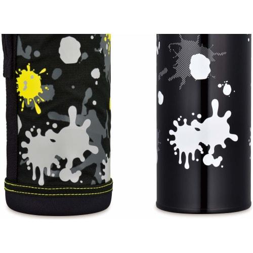 Thermos Vacuum Insulated 2-Way Water Bottle, 1.0L/1.03L, Black Paint, FHO-1001WF BK-PT