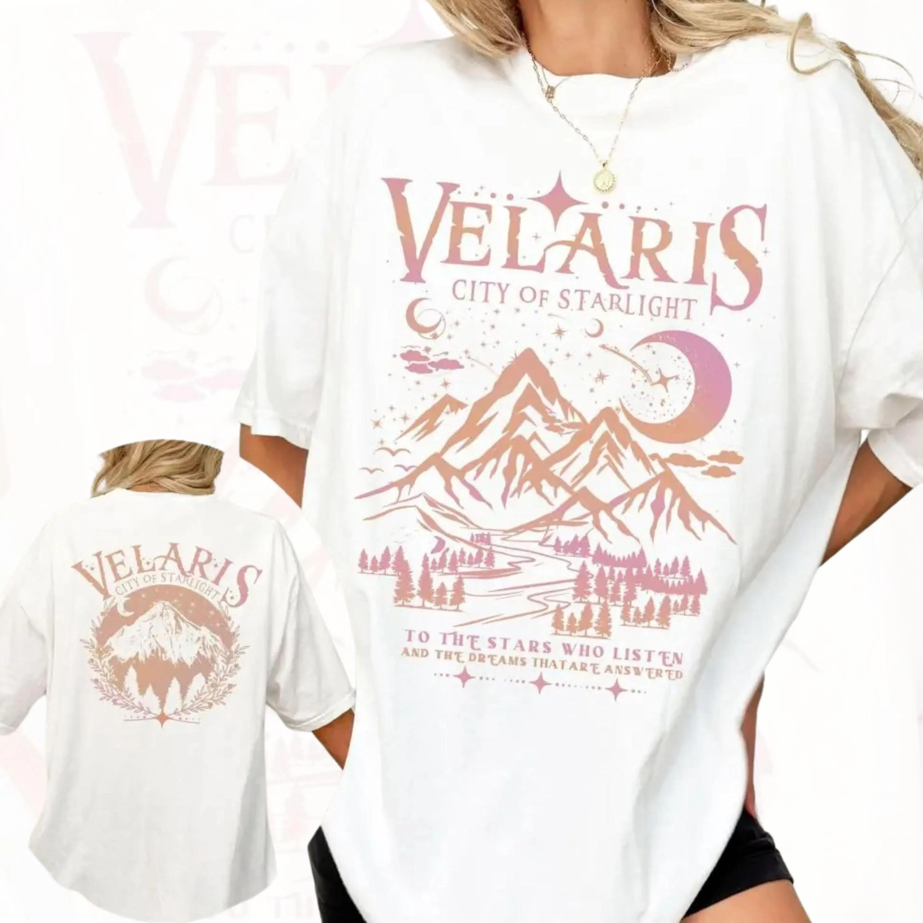 

Velaris Shirt ACOTAR Comfort Colors City of Starlight Night Court TShirt Rhysand Quotes Sarah J Maas Apparel Book Lover Gift 4XL