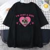 Sad Hamster Tshirt Funny Yas Queen Slayyyy Rat Tshirt Casual Short Sleeve Summer Fashion Street Tshirt High Quality Girls Tees