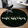 1pc THE Matrix Office Round Area Rug, Under Office Chairs Bedroom Living Room Home Decor, Room Deco, Available in Various Sizes
