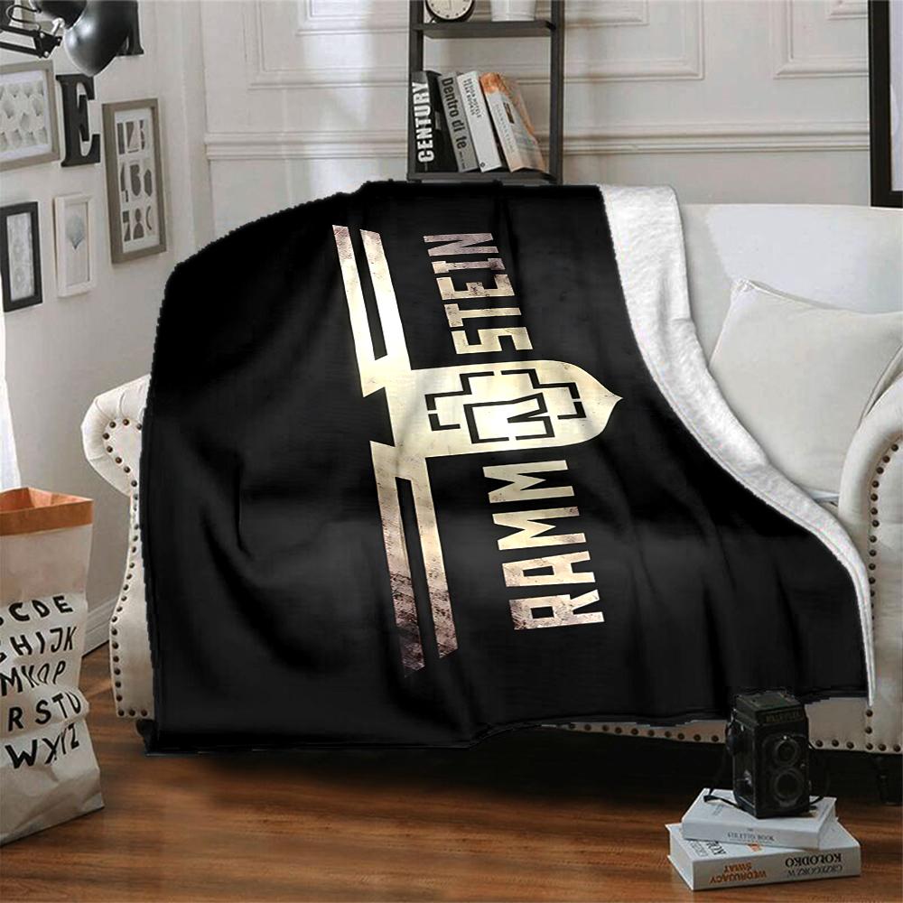 1 Stück Rammstein Heavy Metal Ikone Flanelldecke, Weich und Bequem, Lässig Warm, Camping Reise, Weihnachten, Halloween Xmas Geschenk Y1441