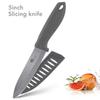 Ceramic Knife 3 4 5 6 Inch Sharp Kitchen Chef Knives Utility Slicer Paring Serrated Bread Meat Cleaver with Sheaths Black Blade