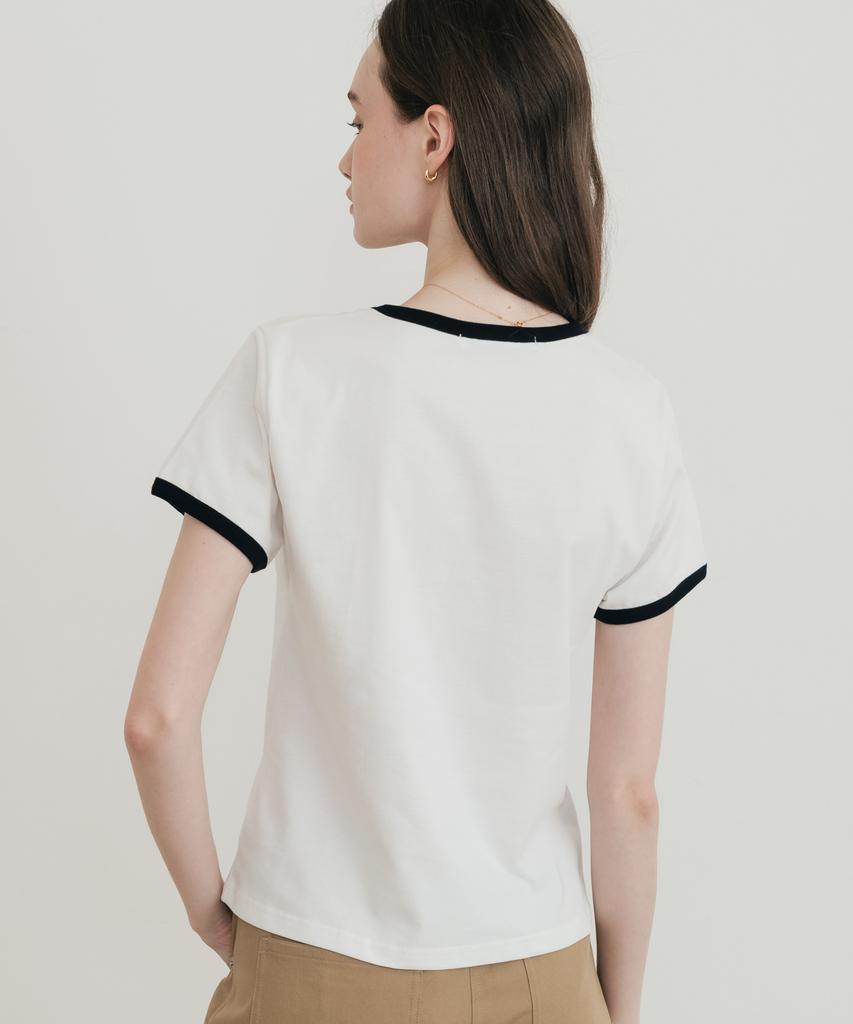 SSIN AND LEE (W) 25 Root Ringer T-Shirt White