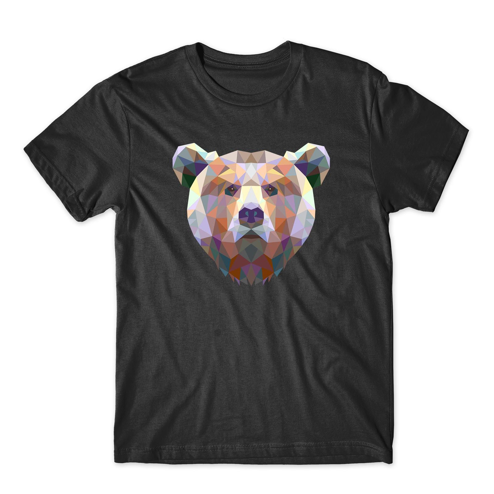 The BEAR Face T-Shirt Mens Womens Tees Top Animals Funny Faces Unisex Tee Top L
