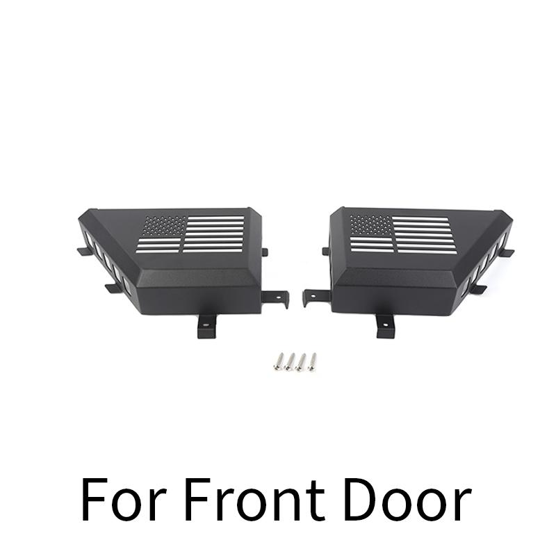 TESIN Metal Car Front Rear Door Storage Box Door Side Insert Organizer Box Pockets for Jeep Wrangler JK 2/4 Door 2011-2017
