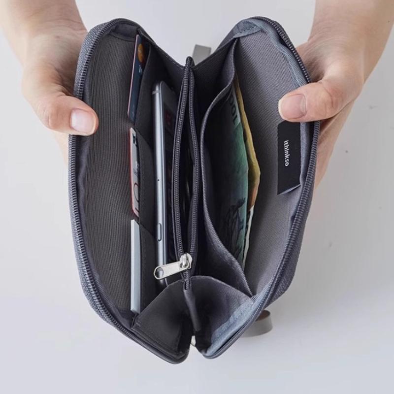 Creative Nylon Travel Passport Bag Business Fashion Men and Women Holding Document Wallet Mobile Phone Receipt Storage Bag