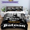 3pcs Batman Hero Bedding Set, Soft Polyester Duvet Cover and Pillowcases Machine Washable Seasons all suitable & Guest Room Decor262