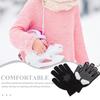 Thermal Safety Ice Skating Gloves Rhinestone Kids Skating Mittens Figure Skating Gloves  Kids Adult