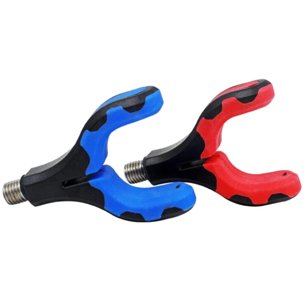 Fishing Rod Rest Head UShaped Bracket Head Fishing Grippers Rest Connects for Carp Fishing Rod Support Easily Install