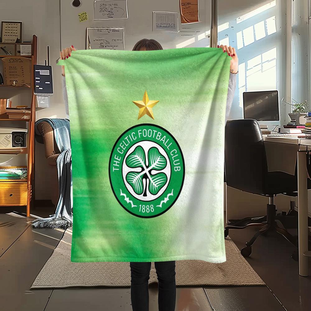 Celtic Football Club Flannel Blanket, High quality Comfortable for All Seasons, Home Decor, Warmth and Comfort