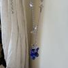 Saturn Starburst Choker Beaded Fruit Cluster Charm Y2K Neckwear Grape Cluster Necklace  Photoshoot