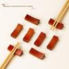Nanmu Wooden Chopstick Rests - 10-Piece Set