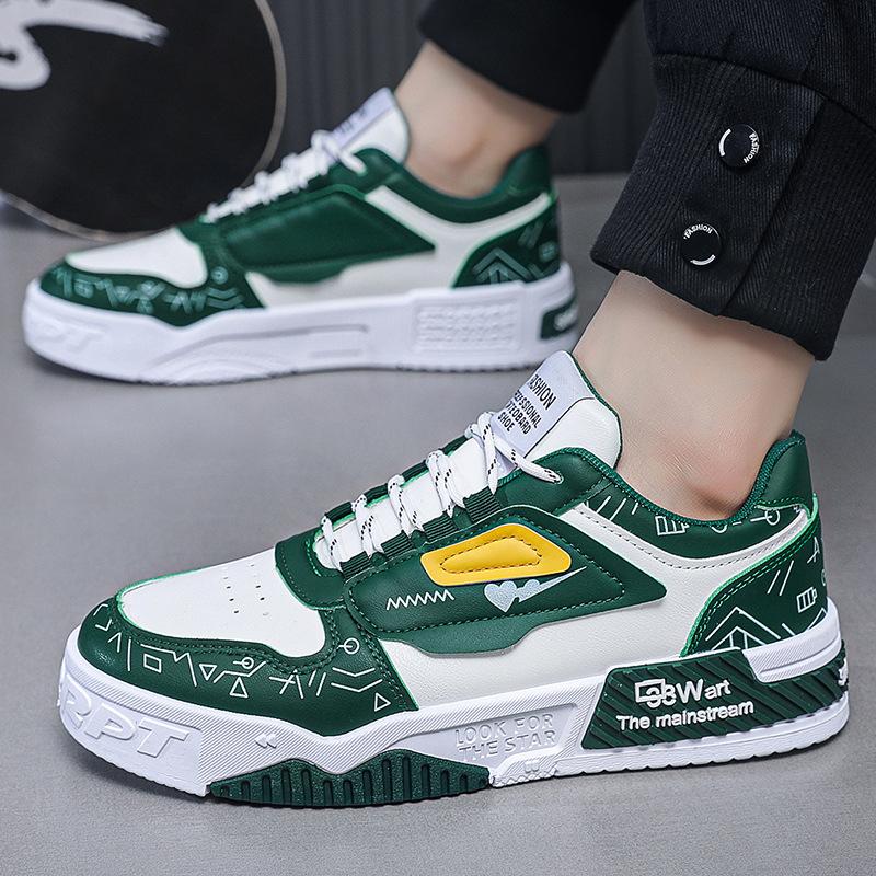 Men's Board Shoes Students Sports Casual Shoes, Men Korean Fashion Men's Shoes Trend Single Shoes
