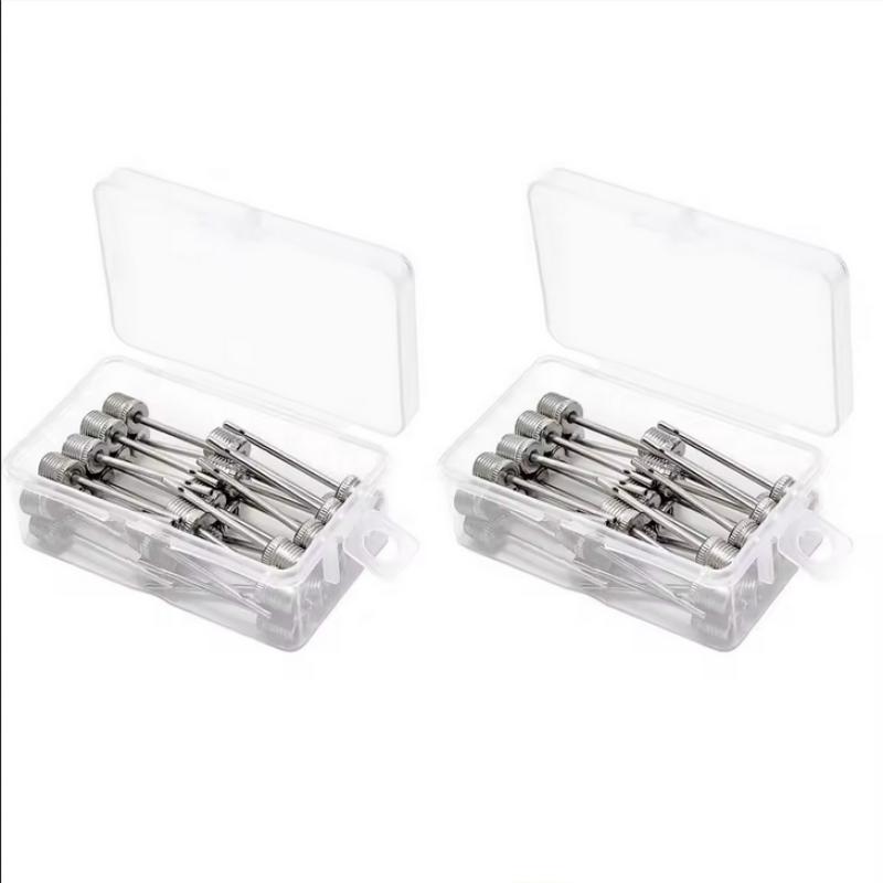 5/10/20PCS Sport Ball Inflating Pump Needle For Football Basketball Soccer Inflatable Air Valve Adaptor Stainless Steel Pump