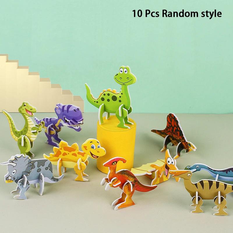 

10 Pc /pack 3D Insect Puzzle DIY Dinosaur Tank Handmade Puzzle Children s Toys Kindergarten Gift Kids Present