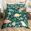 Funda Nórdica de Dinosaurios para Niños Juego de Ropa de Cama con Temática de Animales Microfibra Dibujos Animados Funda de Edredón Individual King Para Niños Niñas Adolescentes Decoración de Dormitorio