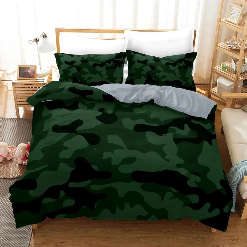 Camo Duvet Cover Set Camouflage Concept Concealment Bedding Set Single Double King Size Comforter Cover For Kids Teens Adults