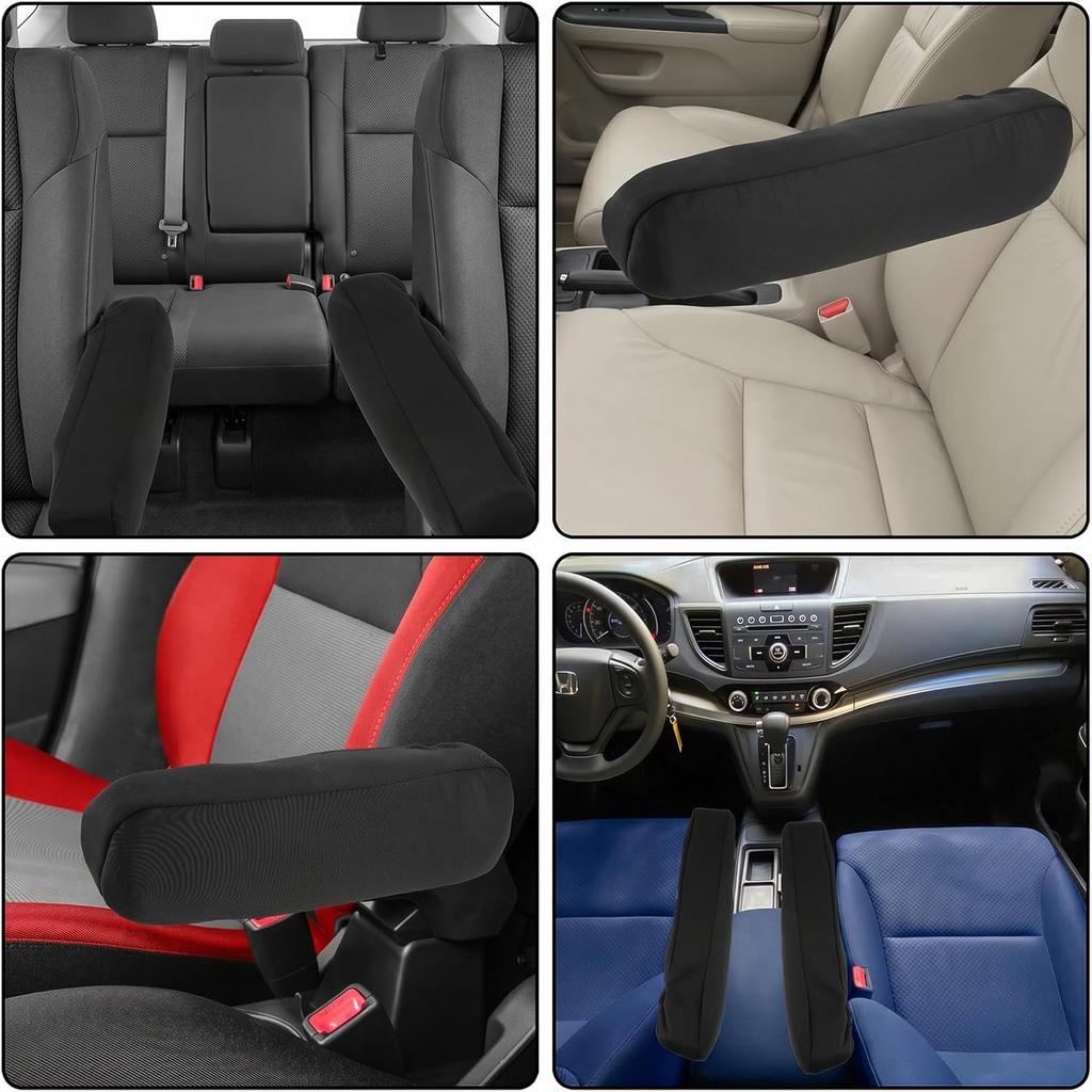 2 PCS Armrest Cover for Car, Car Front Seat Arm Rest Covers | Elastic Fabric Armrest Protectors, Soft Comfortable Universal Cars Arm Rest Cover
