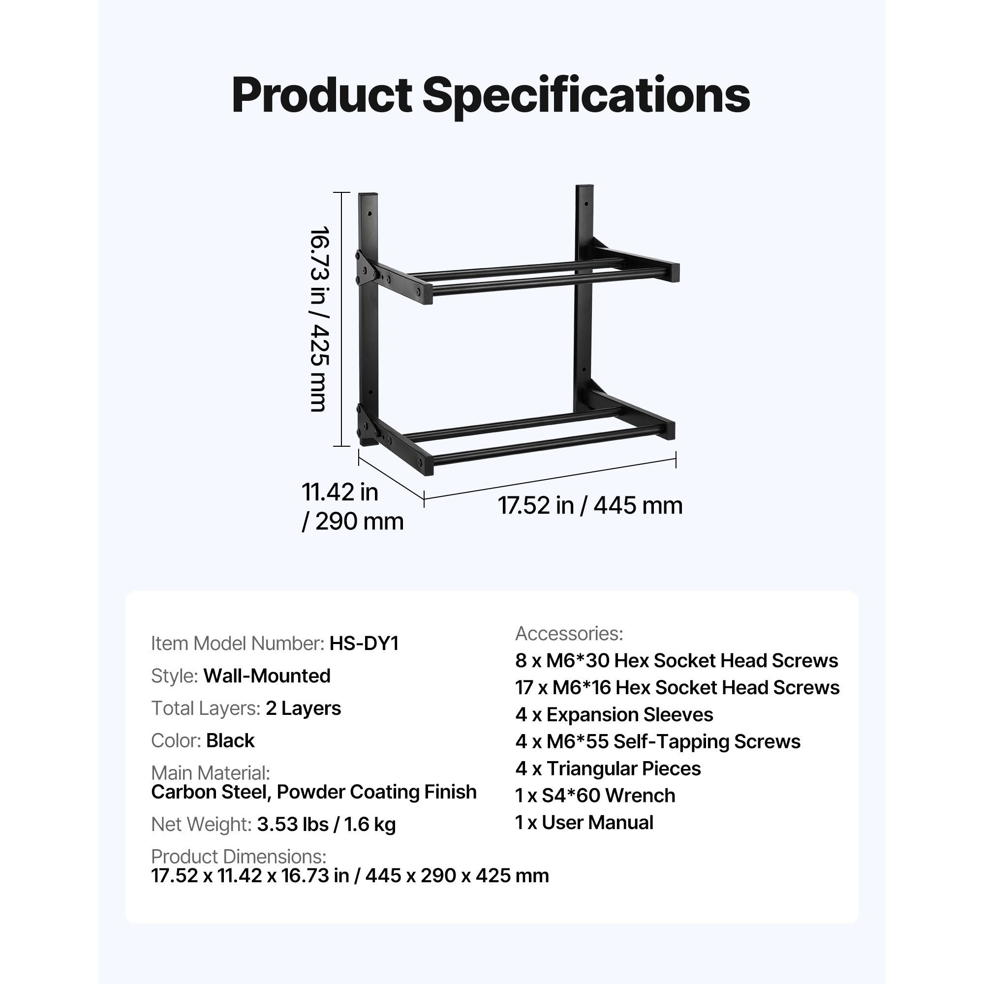 

SucceBuy Настенный стеллаж для хранения филамента для 3D-принтера, 2-уровневый настенный кронштейн, держатели для катушек с филаментом на колесиках для мастерской
