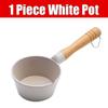 Nonstick Mini Sauce Pan Small Soup Pot Milk Pan Wooden Handle Hot Oil Pan Butter Melting Pot Cooking Saucepan with Pour Spout