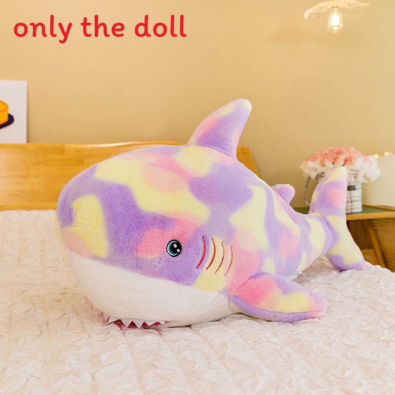 Shark Plush Dolls With Bright Colors For Gift For Kids And Collectors Gift