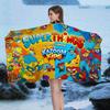 Cute Cartoon Super Zings Microfiber Blanket Quick Drying Beach Towels Oversized Printing Super Absorbent Pool Towel Blanket