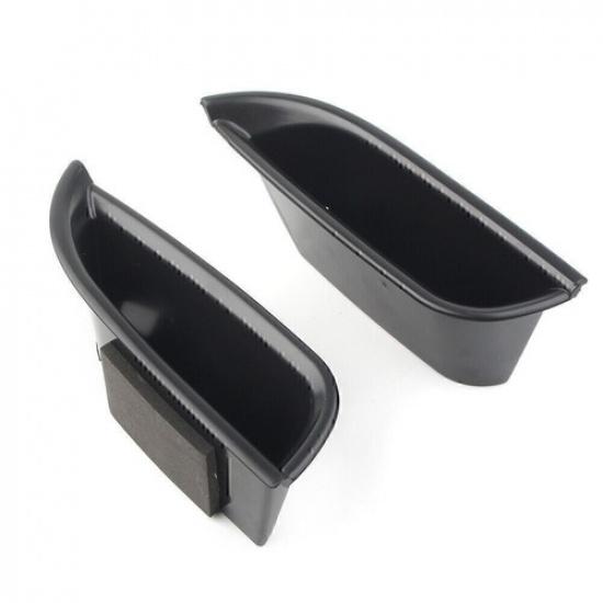 2Pcs Car Front Door Handle  Storage Box Tray Bin Kit For Cadillac ATS 2015-2018
