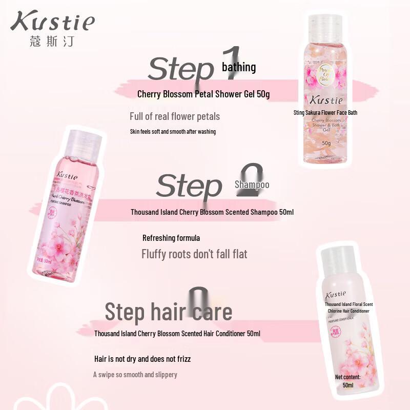 Cherry Blossom Scented Hair & Body Travel Set