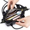 Mini borsa a tracolla in vera pelle – Borsa a tracolla quadrata alla moda da donna
