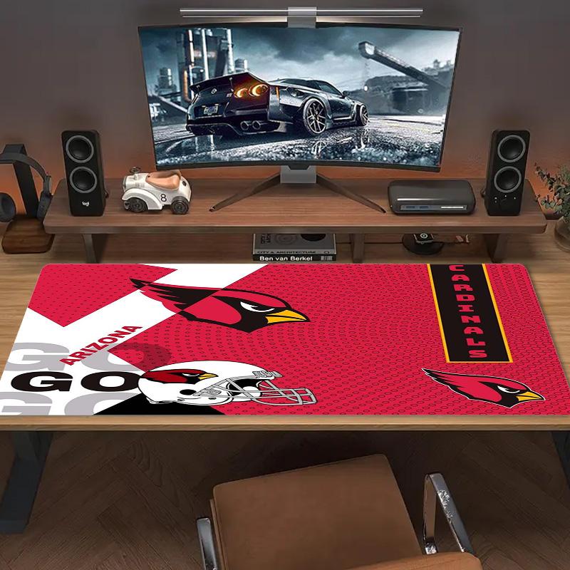 Arizona Cardinals Color Mouse Pad Large Gaming Table Cushion Non-slip Laptop Tablet Big Mousepad XXL Mat Mini PC Playmat With Lock Edge