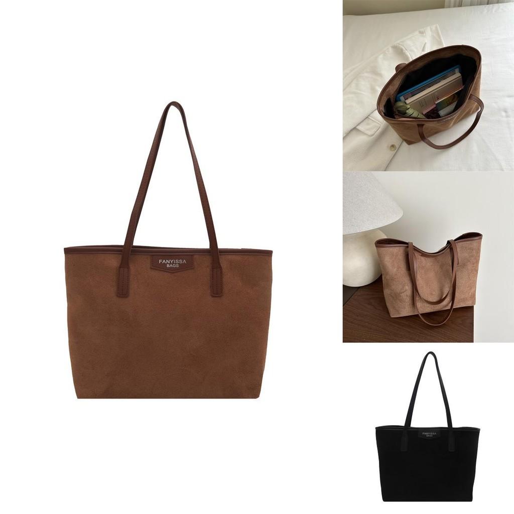 Fashionable Womens Shoulder Tote With Letter Print And Solid Color Design For Commuting