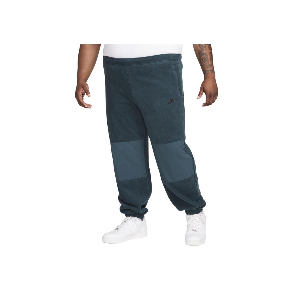 Nike Club Fleece Logo Embroidered Joggers With Elastic Cuffs And Mid Rise Slim Fit Men Bottoms Green FB8384-328