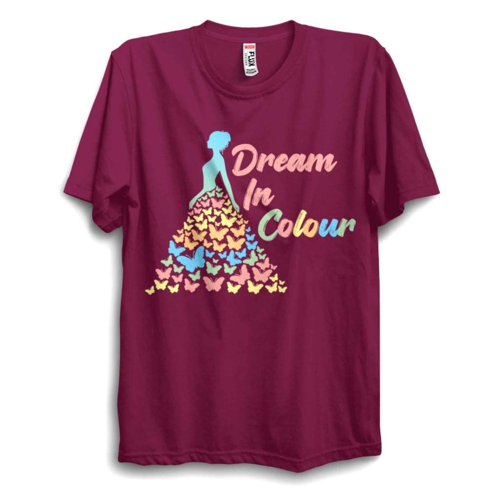 

Dream In Colour Butterfly Rainbow Dress T Shirt – Colourful Bright Unisex Pride L