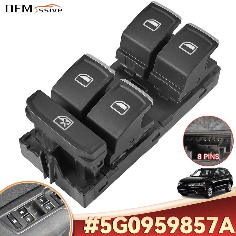 5G0959857A 5G0959857 8P Car Driver Power Master Window Switch For Volkswagen VW Golf Mk7 Passat B8 Tiguan Touran Skoda Seat