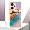 For Xiaomi Redmi Note 13 Pro+ 5G Case with IMD Marble Flower Pattern TPU Mobile Back Cover