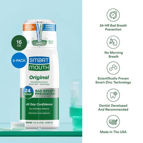 SmartMouth Original Activated Mouthwash Mint 16 FL Oz by SmartMouth