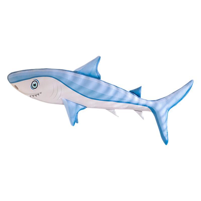 Shark Pillow On The Bedroom Bed with Legs Pillow Doll Shark Sleeping with Pillow Aquarium Plush Toys