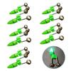 NEW 10-50Pcs Night Fishing Rod Bite Bait Alarm Light with Twin Bells Fishing Bell Ring Fish Bite Lure Alarm Fishing Accessories