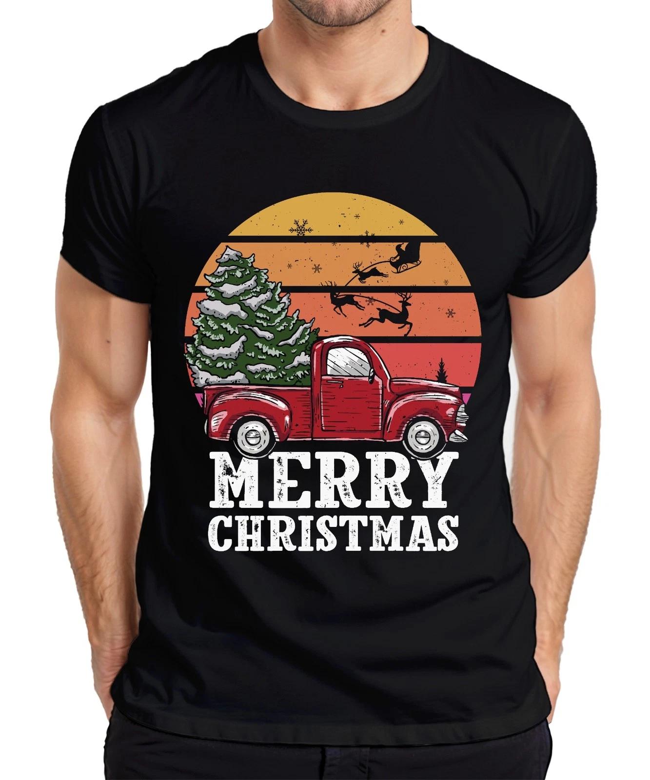 Merry Christmas Truck Weihnachtsbaum - Weihnachten Weihnachtsgeschenk Christmas XXXL