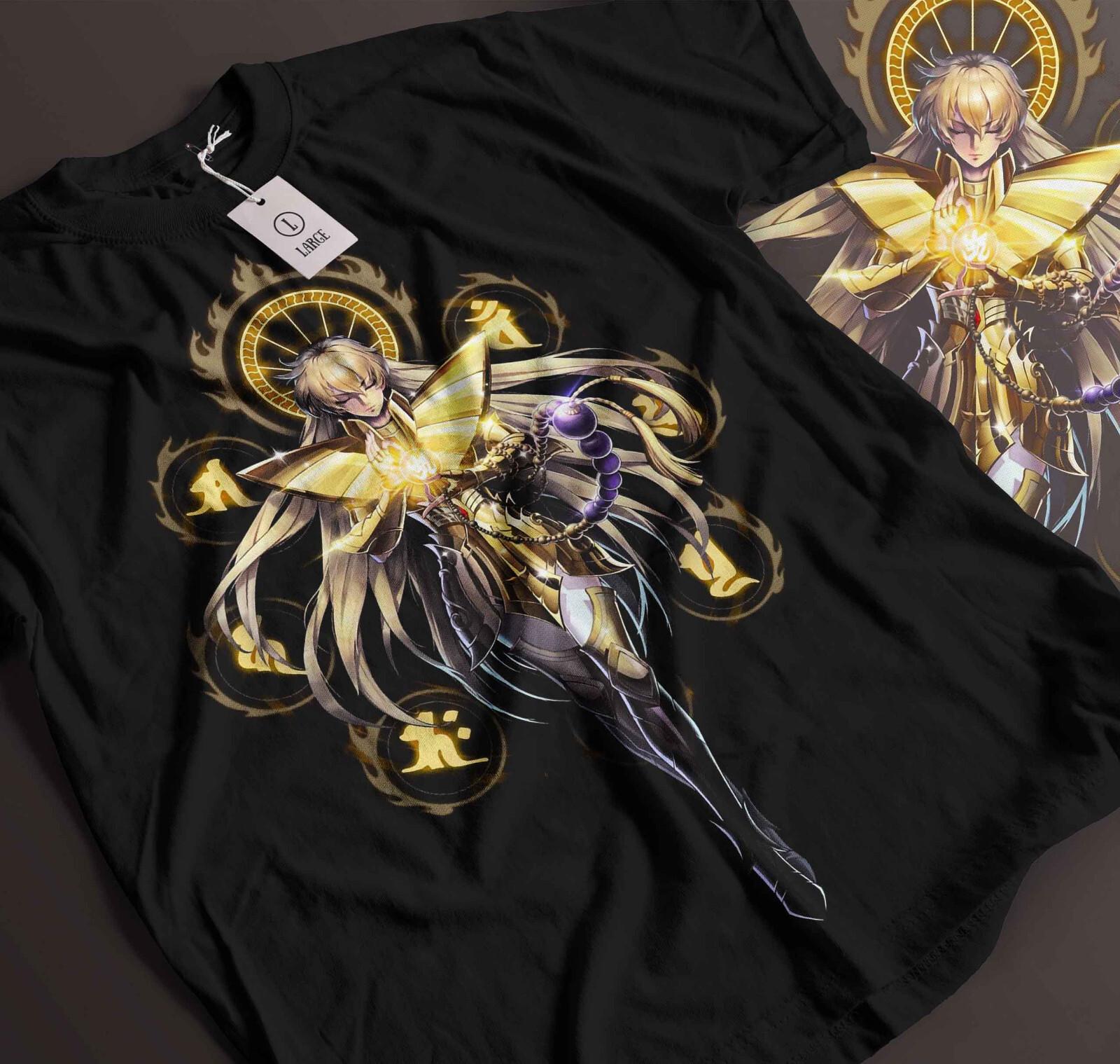 shaka virgo T-Shirt Mens Womens Tees Top saint Seiya,Ikki,Sienna,Nero,Cosmo,Anime Shirt Gift348 S