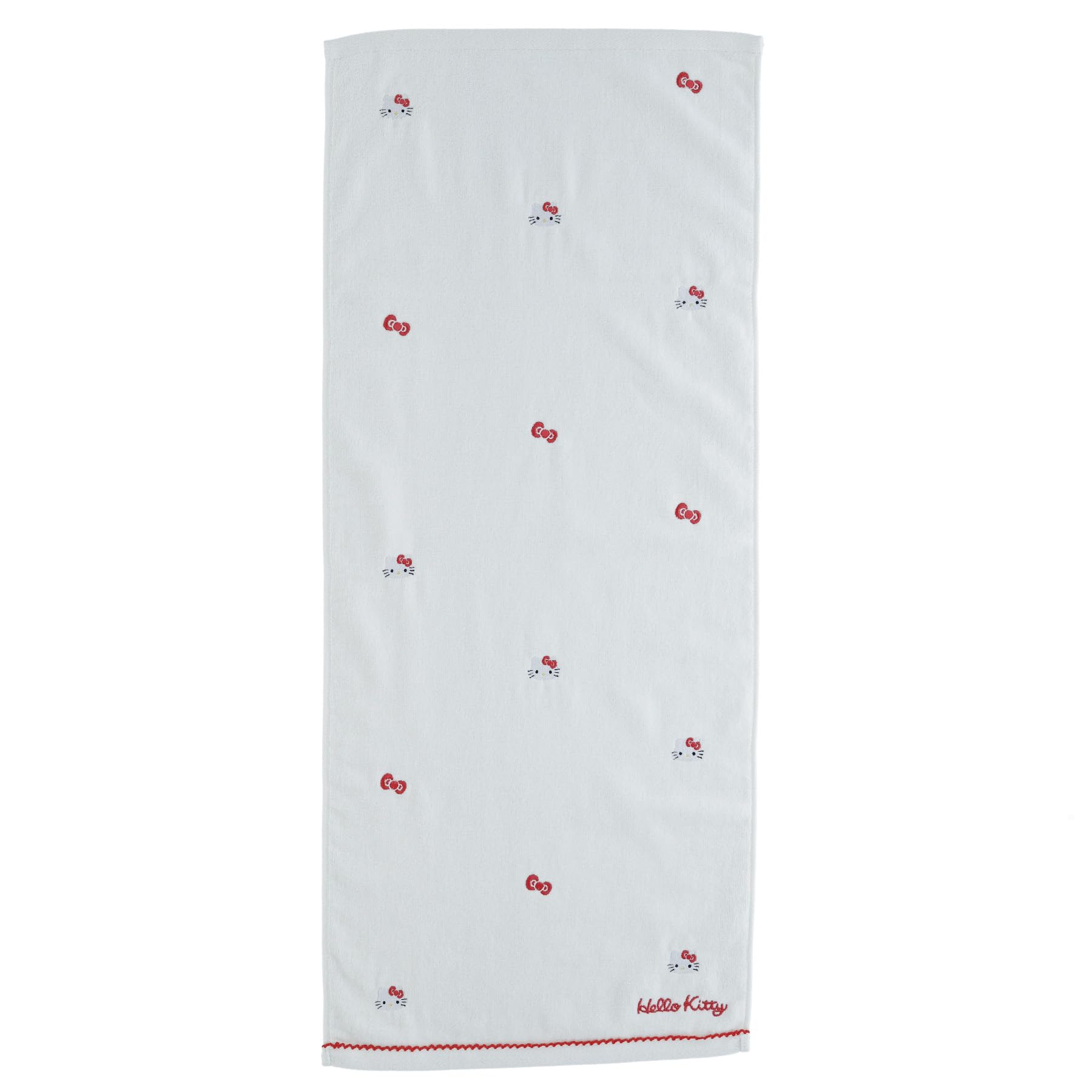 Marushin Face Sanrio Hello Kitty Tiny Antibacterial and Deodorizing 3725010500 Towel, Kitty, Ribbon, 100% Cotton, Treatment, Gift, Present,