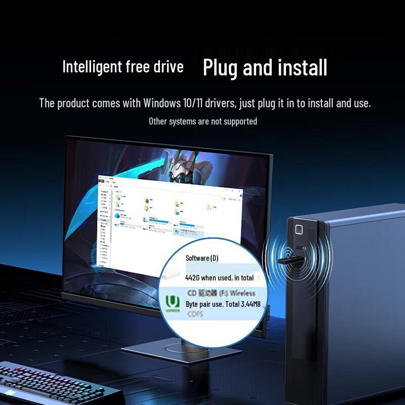 Ugreen USB WiFi 6 AX1800 Dual Band Wireless Adapter (CN Version)