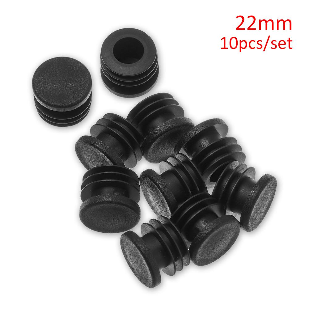 10pc Black Plastic Steel Square Pipe Plug Furniture Accessory Leg Plug Anti Slip Feet Protector Pad Plastic Square Tube Cap Plug