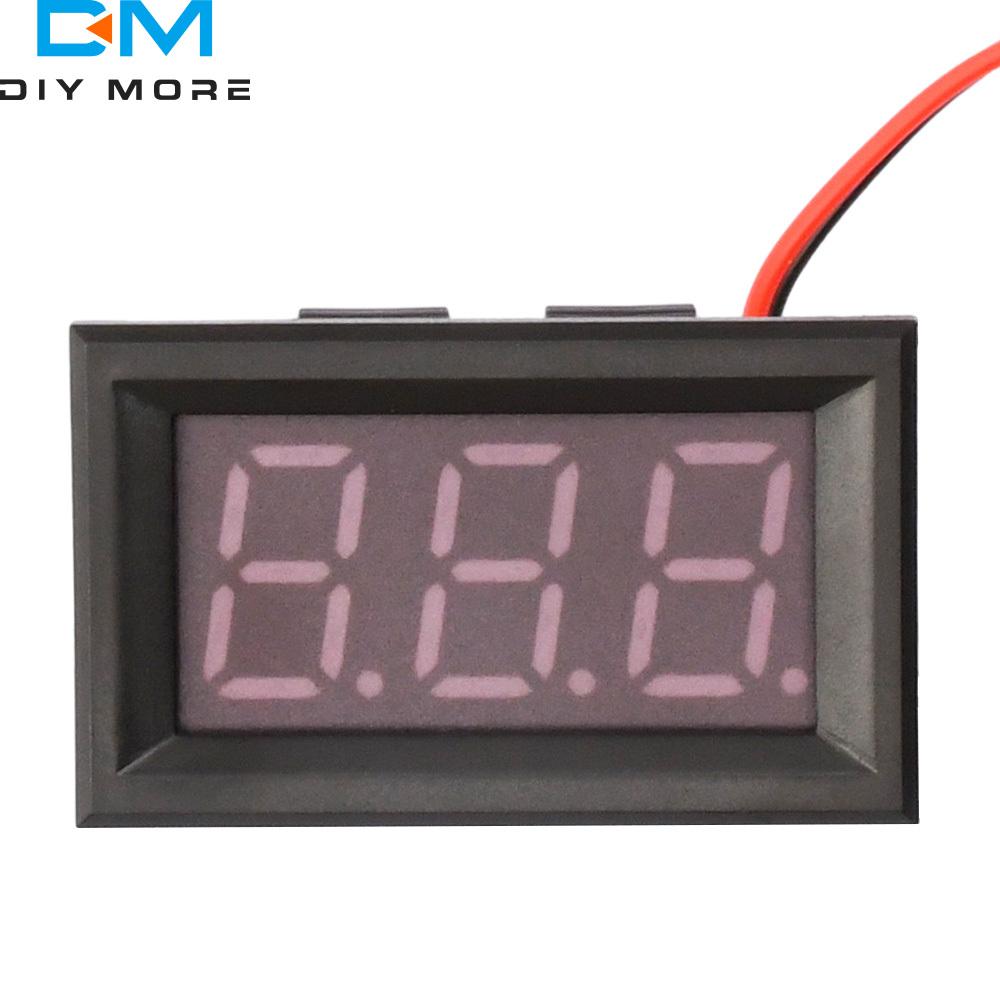 Digital Voltmeter DC 4.5V To 30V Voltage Panel Meter Red/Blue/Green/Orange/White For 6V 12V Electromobile Motorcycle Car