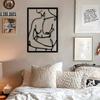 Modern Metal Wall Art Abstract Design for Bedroom Bathroom Living Room Festival Statue Decor Wall Sculptures Home Aesthetics Decorative Plaque