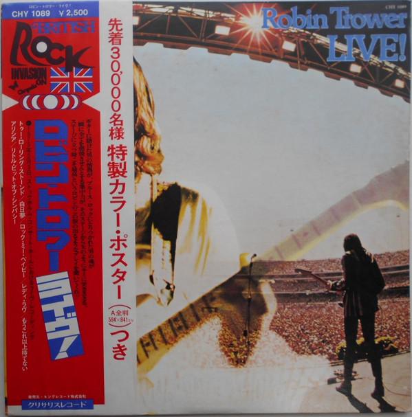 

LP Record ROBIN TROWER - Robin Trower Live! CHY1089PROMO CHRYSALIS 1976 Japan Obi Rock Used